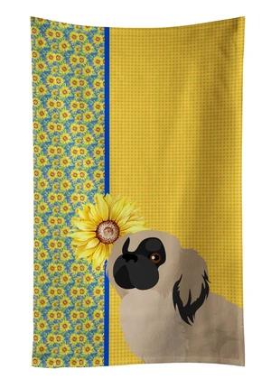 Summer Sunflowers Cream Pekingese Kitchen Towel Dish Cloths Guest Hand Towel Decorative Bathroom Towel for Face,Tea, Dishcloth, Kitchen and Bath Summer Sunflowers Cream Pekingese Kitchen Towel Dish Cloths Guest Hand Towel Decorative Bathroom Towel for Face,Tea, Dishcloth, Kitchen and Bath