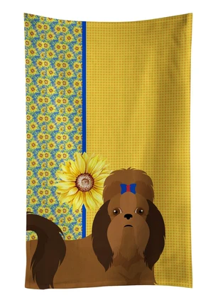 Summer Sunflowers Red Shih Tzu Kitchen Towel Dish Cloths Guest Hand Towel Decorative Bathroom Towel for Face,Tea, Dishcloth, Kitchen and Bath Summer Sunflowers Red Shih Tzu Kitchen Towel Dish Cloths Guest Hand Towel Decorative Bathroom Towel for Face,Tea, Dishcloth, Kitchen and Bath