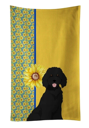 Summer Sunflowers Standard Black Poodle Kitchen Towel Dish Cloths Guest Hand Towel Decorative Bathroom Towel for Face,Tea, Dishcloth, Kitchen and Bath Summer Sunflowers Standard Black Poodle Kitchen Towel Dish Cloths Guest Hand Towel Decorative Bathroom Towel for Face,Tea, Dishcloth, Kitchen and Bath