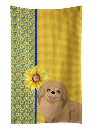 Summer Sunflowers Gold Pekingese Kitchen Towel Dish Cloths Guest Hand Towel Decorative Bathroom Towel for Face,Tea, Dishcloth, Kitchen and Bath Summer Sunflowers Gold Pekingese Kitchen Towel Dish Cloths Guest Hand Towel Decorative Bathroom Towel for Face,Tea, Dishcloth, Kitchen and Bath