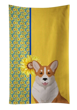 Summer Sunflowers Red Cardigan Corgi Kitchen Towel Dish Cloths Guest Hand Towel Decorative Bathroom Towel for Face,Tea, Dishcloth, Kitchen and Bath Summer Sunflowers Red Cardigan Corgi Kitchen Towel Dish Cloths Guest Hand Towel Decorative Bathroom Towel for Face,Tea, Dishcloth, Kitchen and Bath