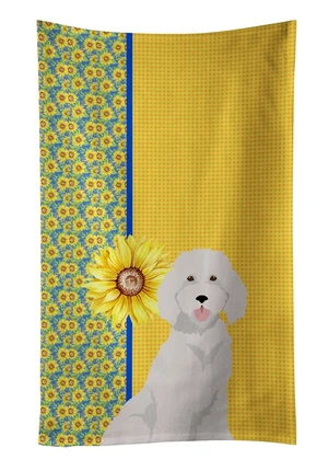 Summer Sunflowers Standard White Poodle Kitchen Towel Dish Cloths Guest Hand Towel Decorative Bathroom Towel for Face,Tea, Dishcloth, Kitchen and Bath Summer Sunflowers Standard White Poodle Kitchen Towel Dish Cloths Guest Hand Towel Decorative Bathroom Towel for Face,Tea, Dishcloth, Kitchen and Bath