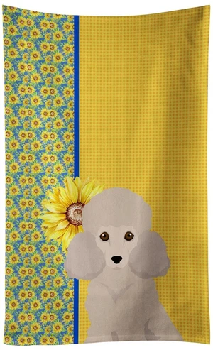 Summer Sunflowers Toy Cream Poodle Kitchen Towel Dish Cloths Guest Hand Towel Decorative Bathroom Towel for Face,Tea, Dishcloth, Kitchen and Bath Summer Sunflowers Toy Cream Poodle Kitchen Towel Dish Cloths Guest Hand Towel Decorative Bathroom Towel for Face,Tea, Dishcloth, Kitchen and Bath