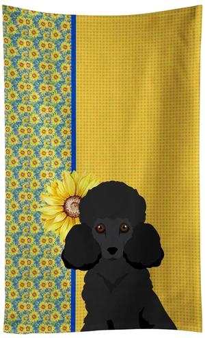 Summer Sunflowers Toy Black Poodle Kitchen Towel Dish Cloths Guest Hand Towel Decorative Bathroom Towel for Face,Tea, Dishcloth, Kitchen and Bath Summer Sunflowers Toy Black Poodle Kitchen Towel Dish Cloths Guest Hand Towel Decorative Bathroom Towel for Face,Tea, Dishcloth, Kitchen and Bath