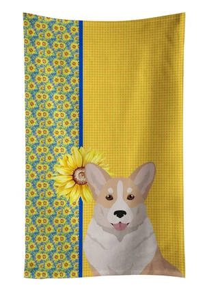 Summer Sunflowers Fawn Cardigan Corgi Kitchen Towel Dish Cloths Guest Hand Towel Decorative Bathroom Towel for Face,Tea, Dishcloth, Kitchen and Bath Summer Sunflowers Fawn Cardigan Corgi Kitchen Towel Dish Cloths Guest Hand Towel Decorative Bathroom Towel for Face,Tea, Dishcloth, Kitchen and Bath