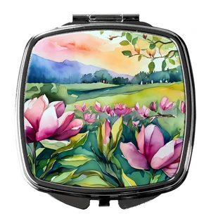 Louisiana Magnolias in Watercolor Compact Mirror Decorative Travel Makeup Mirror for Women Girls Gifts Pocket Makeup Mirror Folding Handheld Louisiana Magnolias in Watercolor Compact Mirror Decorative Travel Makeup Mirror for Women Girls Gifts Pocket Makeup Mirror Folding Handheld