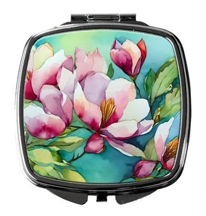 Louisiana Magnolias in Watercolor Compact Mirror Decorative Travel Makeup Mirror for Women Girls Gifts Pocket Makeup Mirror Folding Handheld Louisiana Magnolias in Watercolor Compact Mirror Decorative Travel Makeup Mirror for Women Girls Gifts Pocket Makeup Mirror Folding Handheld