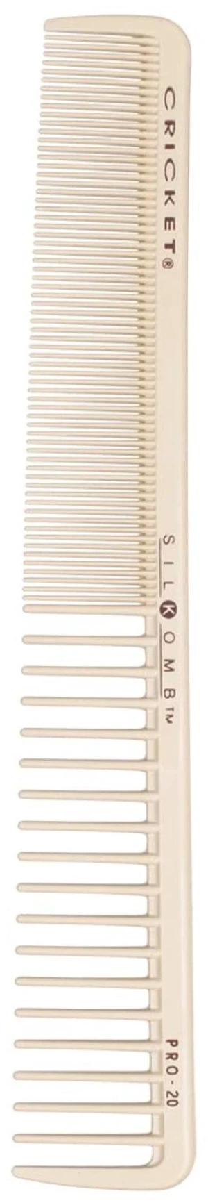 Cricket Silkomb Pro-20 All Purpose Hair Cutting Comb - Silicone-Injected, Seamless Teeth with Dual Tooth Pattern for Precision Cutting, Styling, Ideal for All Hair Types Cricket Silkomb Pro-20 All Purpose Hair Cutting Comb - Silicone-Injected, Seamless Teeth with Dual Tooth Pattern for Precision Cutting, Styling, Ideal for All Hair Types