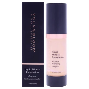 Liquid Mineral Foundation - Pebble by Youngblood for Women - 1 oz Foundation Liquid Mineral Foundation - Pebble by Youngblood for Women - 1 oz Foundation