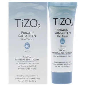Tizo2 Facial Primer Non-tinted SPF 40 by Tizo for Unisex - 1.75 oz Sunscreen Tizo2 Facial Primer Non-tinted SPF 40 by Tizo for Unisex - 1.75 oz Sunscreen