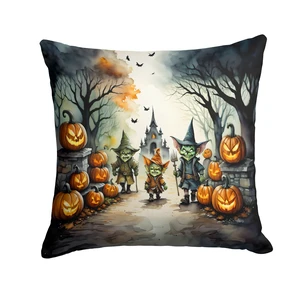 Goblins Spooky Halloween Throw Pillow Machine Washable, Indoor Outdoor Decorative Pillow for Couch, Bed or Patio, 18Hx18W Goblins Spooky Halloween Throw Pillow Machine Washable, Indoor Outdoor Decorative Pillow for Couch, Bed or Patio, 18Hx18W