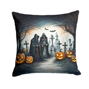 The Grim Reaper Spooky Halloween Throw Pillow Machine Washable, Indoor Outdoor Decorative Pillow for Couch, Bed or Patio, 18Hx18W The Grim Reaper Spooky Halloween Throw Pillow Machine Washable, Indoor Outdoor Decorative Pillow for Couch, Bed or Patio, 18Hx18W