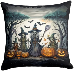 Witches Spooky Halloween Throw Pillow Machine Washable, Indoor Outdoor Decorative Pillow for Couch, Bed or Patio, 18Hx18W Witches Spooky Halloween Throw Pillow Machine Washable, Indoor Outdoor Decorative Pillow for Couch, Bed or Patio, 18Hx18W