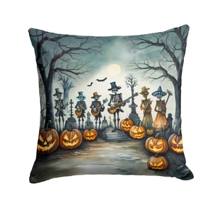 Mariachi Skeleton Band Spooky Halloween Throw Pillow Machine Washable, Indoor Outdoor Decorative Pillow for Couch, Bed or Patio, 18Hx18W Mariachi Skeleton Band Spooky Halloween Throw Pillow Machine Washable, Indoor Outdoor Decorative Pillow for Couch, Bed or Patio, 18Hx18W