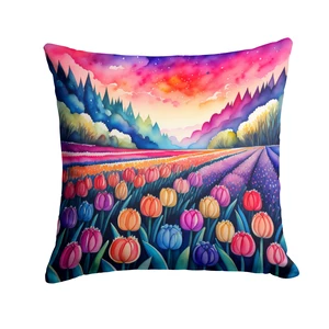 Colorful Hyacinths Throw Pillow Machine Washable, Indoor Outdoor Decorative Pillow for Couch, Bed or Patio, 18Hx18W Colorful Hyacinths Throw Pillow Machine Washable, Indoor Outdoor Decorative Pillow for Couch, Bed or Patio, 18Hx18W