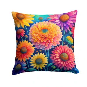 Colorful Chrysanthemums Throw Pillow Machine Washable, Indoor Outdoor Decorative Pillow for Couch, Bed or Patio, 18Hx18W Colorful Chrysanthemums Throw Pillow Machine Washable, Indoor Outdoor Decorative Pillow for Couch, Bed or Patio, 18Hx18W