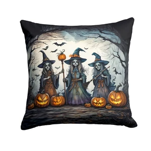 Witches Spooky Halloween Throw Pillow Machine Washable, Indoor Outdoor Decorative Pillow for Couch, Bed or Patio, 18Hx18W Witches Spooky Halloween Throw Pillow Machine Washable, Indoor Outdoor Decorative Pillow for Couch, Bed or Patio, 18Hx18W
