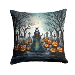 Evil Queen Spooky Halloween Throw Pillow Machine Washable, Indoor Outdoor Decorative Pillow for Couch, Bed or Patio, 18Hx18W Evil Queen Spooky Halloween Throw Pillow Machine Washable, Indoor Outdoor Decorative Pillow for Couch, Bed or Patio, 18Hx18W
