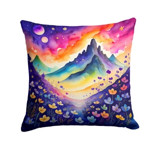 Colorful Violets Throw Pillow Machine Washable, Indoor Outdoor Decorative Pillow for Couch, Bed or Patio, 18Hx18W Colorful Violets Throw Pillow Machine Washable, Indoor Outdoor Decorative Pillow for Couch, Bed or Patio, 18Hx18W