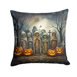 Mummies Spooky Halloween Throw Pillow Machine Washable, Indoor Outdoor Decorative Pillow for Couch, Bed or Patio, 18Hx18W Mummies Spooky Halloween Throw Pillow Machine Washable, Indoor Outdoor Decorative Pillow for Couch, Bed or Patio, 18Hx18W
