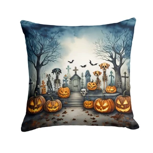 Pet Cemetery Spooky Halloween Throw Pillow Machine Washable, Indoor Outdoor Decorative Pillow for Couch, Bed or Patio, 18Hx18W Pet Cemetery Spooky Halloween Throw Pillow Machine Washable, Indoor Outdoor Decorative Pillow for Couch, Bed or Patio, 18Hx18W
