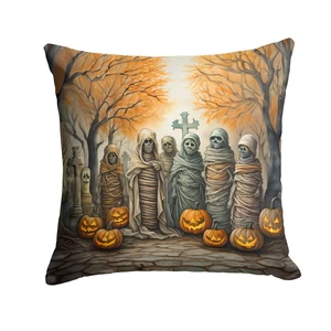 Mummies Spooky Halloween Throw Pillow Machine Washable, Indoor Outdoor Decorative Pillow for Couch, Bed or Patio, 18Hx18W Mummies Spooky Halloween Throw Pillow Machine Washable, Indoor Outdoor Decorative Pillow for Couch, Bed or Patio, 18Hx18W
