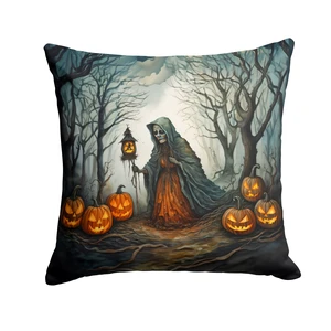 The Weeping Woman Spooky Halloween Throw Pillow Machine Washable, Indoor Outdoor Decorative Pillow for Couch, Bed or Patio, 18Hx18W The Weeping Woman Spooky Halloween Throw Pillow Machine Washable, Indoor Outdoor Decorative Pillow for Couch, Bed or Patio, 18Hx18W