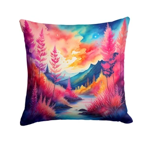 Colorful Astilbe Throw Pillow Machine Washable, Indoor Outdoor Decorative Pillow for Couch, Bed or Patio, 18Hx18W Colorful Astilbe Throw Pillow Machine Washable, Indoor Outdoor Decorative Pillow for Couch, Bed or Patio, 18Hx18W