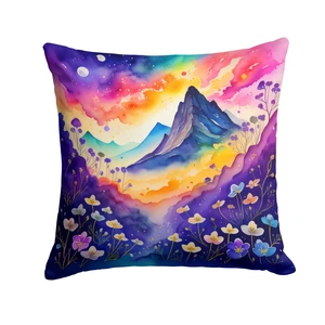 Colorful Violets Throw Pillow Machine Washable, Indoor Outdoor Decorative Pillow for Couch, Bed or Patio, 18Hx18W Colorful Violets Throw Pillow Machine Washable, Indoor Outdoor Decorative Pillow for Couch, Bed or Patio, 18Hx18W