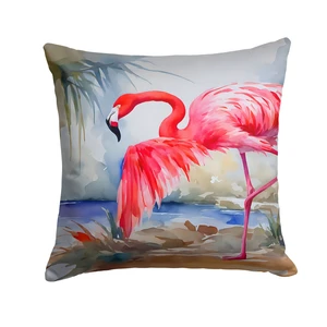 Flamingo Throw Pillow Machine Washable, Indoor Outdoor Decorative Pillow for Couch, Bed or Patio, 18Hx18W Flamingo Throw Pillow Machine Washable, Indoor Outdoor Decorative Pillow for Couch, Bed or Patio, 18Hx18W
