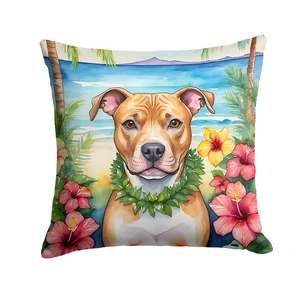 NEW Pit Bull Terrier Luau Throw Pillow Machine Washable, Indoor Outdoor Decorative Pillow for Couch, Bed or Patio, 18Hx18W NEW Pit Bull Terrier Luau Throw Pillow Machine Washable, Indoor Outdoor Decorative Pillow for Couch, Bed or Patio, 18Hx18W
