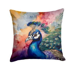 Peacock Throw Pillow Machine Washable, Indoor Outdoor Decorative Pillow for Couch, Bed or Patio, 18Hx18W Peacock Throw Pillow Machine Washable, Indoor Outdoor Decorative Pillow for Couch, Bed or Patio, 18Hx18W