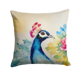 Peacock Throw Pillow Machine Washable, Indoor Outdoor Decorative Pillow for Couch, Bed or Patio, 18Hx18W Peacock Throw Pillow Machine Washable, Indoor Outdoor Decorative Pillow for Couch, Bed or Patio, 18Hx18W
