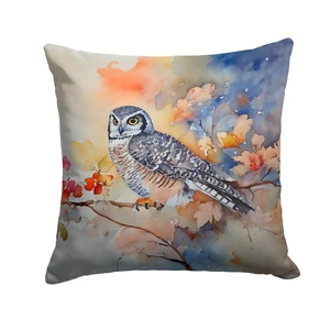 Northern Hawk Owl Throw Pillow Machine Washable, Indoor Outdoor Decorative Pillow for Couch, Bed or Patio, 18Hx18W Northern Hawk Owl Throw Pillow Machine Washable, Indoor Outdoor Decorative Pillow for Couch, Bed or Patio, 18Hx18W
