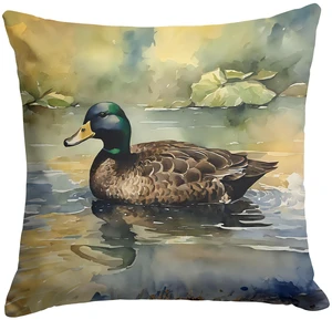 American Black Duck Throw Pillow Machine Washable, Indoor Outdoor Decorative Pillow for Couch, Bed or Patio, 18Hx18W American Black Duck Throw Pillow Machine Washable, Indoor Outdoor Decorative Pillow for Couch, Bed or Patio, 18Hx18W