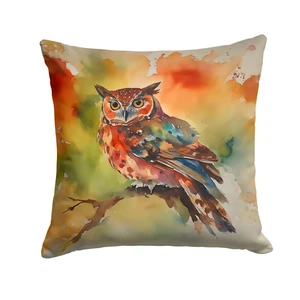 Elf Owl Throw Pillow Machine Washable, Indoor Outdoor Decorative Pillow for Couch, Bed or Patio, 18Hx18W Elf Owl Throw Pillow Machine Washable, Indoor Outdoor Decorative Pillow for Couch, Bed or Patio, 18Hx18W