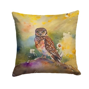 Burrowing Owl Throw Pillow Machine Washable, Indoor Outdoor Decorative Pillow for Couch, Bed or Patio, 18Hx18W Burrowing Owl Throw Pillow Machine Washable, Indoor Outdoor Decorative Pillow for Couch, Bed or Patio, 18Hx18W