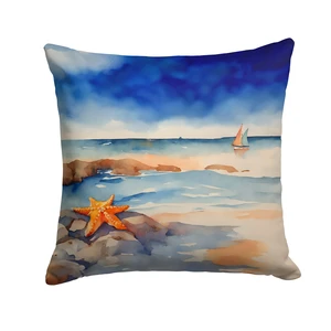 Starfish Throw Pillow Machine Washable, Indoor Outdoor Decorative Pillow for Couch, Bed or Patio, 18Hx18W Starfish Throw Pillow Machine Washable, Indoor Outdoor Decorative Pillow for Couch, Bed or Patio, 18Hx18W
