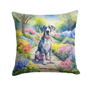 Great Dane Spring Path Throw Pillow Machine Washable, Indoor Outdoor Decorative Pillow for Couch, Bed or Patio, 18Hx18W Great Dane Spring Path Throw Pillow Machine Washable, Indoor Outdoor Decorative Pillow for Couch, Bed or Patio, 18Hx18W