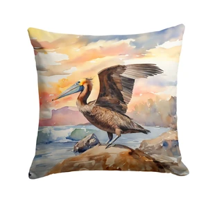 Pelican Throw Pillow Machine Washable, Indoor Outdoor Decorative Pillow for Couch, Bed or Patio, 18Hx18W Pelican Throw Pillow Machine Washable, Indoor Outdoor Decorative Pillow for Couch, Bed or Patio, 18Hx18W