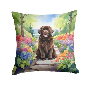 Newfoundland Spring Path Throw Pillow Machine Washable, Indoor Outdoor Decorative Pillow for Couch, Bed or Patio, 18Hx18W Newfoundland Spring Path Throw Pillow Machine Washable, Indoor Outdoor Decorative Pillow for Couch, Bed or Patio, 18Hx18W
