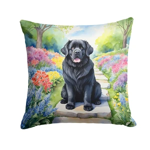 Newfoundland Spring Path Throw Pillow Machine Washable, Indoor Outdoor Decorative Pillow for Couch, Bed or Patio, 18Hx18W Newfoundland Spring Path Throw Pillow Machine Washable, Indoor Outdoor Decorative Pillow for Couch, Bed or Patio, 18Hx18W
