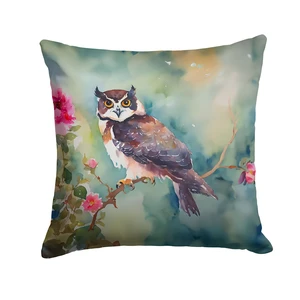 Spectacled Owl Throw Pillow Machine Washable, Indoor Outdoor Decorative Pillow for Couch, Bed or Patio, 18Hx18W Spectacled Owl Throw Pillow Machine Washable, Indoor Outdoor Decorative Pillow for Couch, Bed or Patio, 18Hx18W