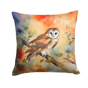 Barn Owl Throw Pillow Machine Washable, Indoor Outdoor Decorative Pillow for Couch, Bed or Patio, 18Hx18W Barn Owl Throw Pillow Machine Washable, Indoor Outdoor Decorative Pillow for Couch, Bed or Patio, 18Hx18W