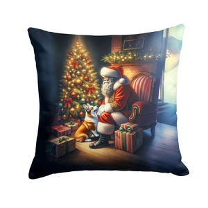 Corgi and Santa Claus Throw Pillow Machine Washable, Indoor Outdoor Decorative Pillow for Couch, Bed or Patio, 18Hx18W Corgi and Santa Claus Throw Pillow Machine Washable, Indoor Outdoor Decorative Pillow for Couch, Bed or Patio, 18Hx18W