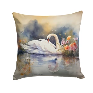 Swan Throw Pillow Machine Washable, Indoor Outdoor Decorative Pillow for Couch, Bed or Patio, 18Hx18W Swan Throw Pillow Machine Washable, Indoor Outdoor Decorative Pillow for Couch, Bed or Patio, 18Hx18W
