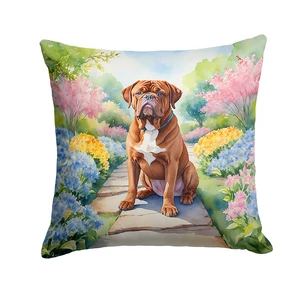 Dogue de Bordeaux Spring Path Throw Pillow Machine Washable, Indoor Outdoor Decorative Pillow for Couch, Bed or Patio, 18Hx18W Dogue de Bordeaux Spring Path Throw Pillow Machine Washable, Indoor Outdoor Decorative Pillow for Couch, Bed or Patio, 18Hx18W