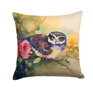 Spectacled Owl Throw Pillow Machine Washable, Indoor Outdoor Decorative Pillow for Couch, Bed or Patio, 18Hx18W Spectacled Owl Throw Pillow Machine Washable, Indoor Outdoor Decorative Pillow for Couch, Bed or Patio, 18Hx18W
