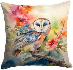 Barn Owl Throw Pillow Machine Washable, Indoor Outdoor Decorative Pillow for Couch, Bed or Patio, 18Hx18W Barn Owl Throw Pillow Machine Washable, Indoor Outdoor Decorative Pillow for Couch, Bed or Patio, 18Hx18W