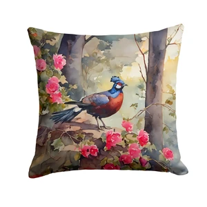 Pheasant Throw Pillow Machine Washable, Indoor Outdoor Decorative Pillow for Couch, Bed or Patio, 18Hx18W Pheasant Throw Pillow Machine Washable, Indoor Outdoor Decorative Pillow for Couch, Bed or Patio, 18Hx18W